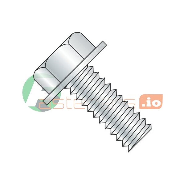 Newport Fasteners #10-32 x 1-3/4 in Slotted Hex Machine Screw, Zinc Plated Steel, 2000 PK 976859 - main